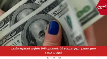سعر الدولار اليوم الأربعاء 20 أغسطس 2025 بالبنوك المصرية يشهد تحركات جديدة